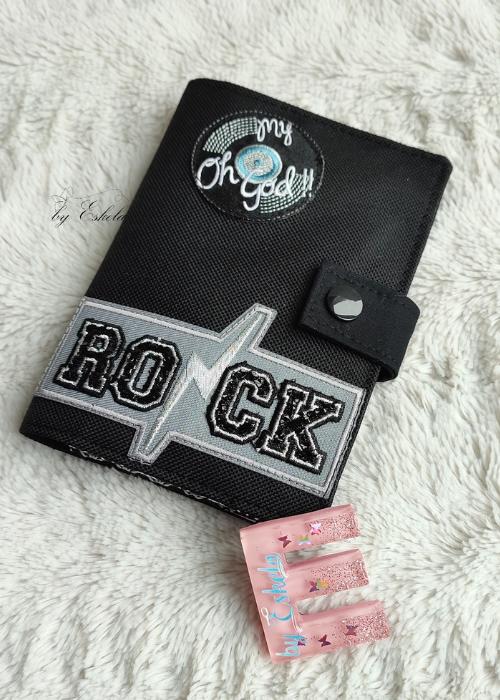 Compère Sacôtin noir avec une broderie "rock"